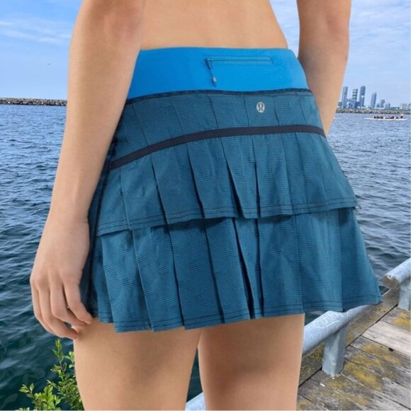 RARE Print! Lululemon Run: Pace Setter Tennis Golf Skirt Skort Sz. 8 - Picture 1 of 13